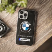 iPhone 14 Pro Max İçin Kişiye Özel BMW Logolu ve İsim Yazılı Premium Telefon Kılıfı - 2