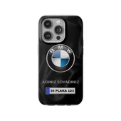 iPhone 15 Plus İçin Kişiye Özel BMW Logolu ve İsim Yazılı Premium Telefon Kılıfı - 2