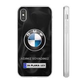 iPhone X İçin Kişiye Özel BMW Logolu ve İsim Yazılı Premium Telefon Kılıfı - 2