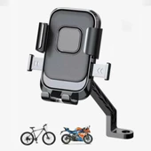 Dikiz Aynası Modeli Telefon Tutucu Motor Bisiklet Scooter için 360 Derece Dönebilen - 2