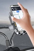 Dikiz Aynası Modeli Telefon Tutucu Motor Bisiklet Scooter için 360 Derece Dönebilen - 10