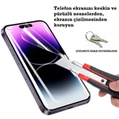 İphone 16 Plus Uyumlu Ön Body Ultra Ekran Koruyucu Şeffaf  Nano Jelatin thumbnail 4