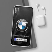 iPhone Tüm Modeller İçin Kişiye Özel BMW Logolu ve İsim Yazılı Premium Telefon Kılıf - 9