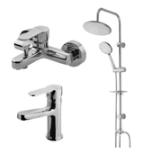 Newarc Domino Banyo,Lavabo Bataryası,Duş Ünitesi Set - 1