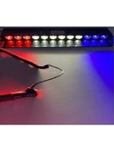 Polis Çakar Lamba Cam Içi Vantuzlu 12 Led Kırmızı Mavi Beyaz Çakmaklık Girişli Polis Lamba - 2