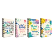 Faber-Castell PP Kapak Grafiti Spiralli Defter 120 Yaprak Kareli - 1