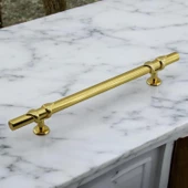 Maça Gold Metal Kulp 128 mm -12.8 cm Mobilya Çekmece Mutfak Dolabı Dolap Kulpları Kulbu Kulpu Altın thumbnail 3