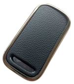 Chery Tiggo Uyumlu Anahtar Kılıfı Kumanda Kılıfı Oto Anahtarlık Deri Desenli Siyah Gold thumbnail 3