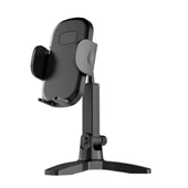 Telefon Standı Masaüstü 360 Derece Dönebilen Başlıklı Ayaklı Telefon Tripodu - 1