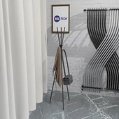 Metal Tasarım Portmanto Ayaklı Elbise Askısı - 4