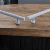 Doruk Beyaz Metal Kulp 192 mm - 19.2 cm Mobilya Çekmece Mutfak Dolabı Dolap Kulpları Kulbu Kulpu thumbnail 6