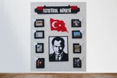 ATATÜRK KÖŞESİ PANOSU ZEMİNSİZ(keçeden eğitim materyali) - 1