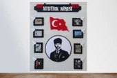 ATATÜRK KÖŞESİ PANOSU ZEMİNSİZ(keçeden eğitim materyali) - 1