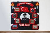 Atatürk Köşesi Panosu Zeminli (keçeden Eğitim Materyali) - 1