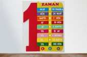 ZAMAN ÇİZELGESİ PANOSU (Keçeden eğitim materyali) - 1