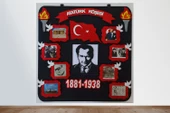 Atatürk Köşesi Panosu Zeminli (keçeden Eğitim Materyali) - 1