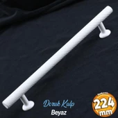 Doruk Beyaz Metal Kulp 224 mm - 22.4 cm Mobilya Çekmece Mutfak Dolabı Dolap Kulpları Kulbu Kulpu thumbnail 1