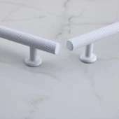 Doruk Beyaz Metal Kulp 320 mm - 32 cm Mobilya Çekmece Mutfak Dolabı Dolap Kulpları Kulbu Kulpu Beyaz thumbnail 5
