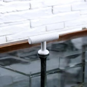 Doruk Beyaz Metal Kulp Düğme Çekmece Mutfak Mobilya Dolabı Dolap Kapak Kulpu Kulbu Kulpları Beyaz thumbnail 7