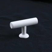 Doruk Beyaz Metal Kulp Düğme Çekmece Mutfak Mobilya Dolabı Dolap Kapak Kulpu Kulbu Kulpları Beyaz thumbnail 6