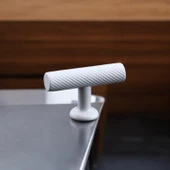 Doruk Beyaz Metal Kulp Düğme Çekmece Mutfak Mobilya Dolabı Dolap Kapak Kulpu Kulbu Kulpları Beyaz thumbnail 8