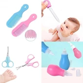 Bebek Bakım Seti Yeni Doğan Ateş Ölçerli Bebek Hijyen Seti 8 Parça-Pembe - 2
