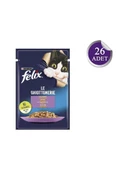 Felix Kuzu Etli Kedi Yaş Mama 85 Gr*26  Adet - 1