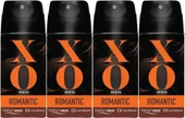 XO Deodorant 150ML Men-Erkek Romantıc (4 Lü Set) - 1