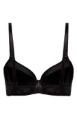 Fitilli Destekli Sütyen - Siyah - 1