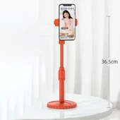 Petinka Tablet Telefon Standı Masa Üstü Plastik Turuncu Telefon Tutucu thumbnail 5