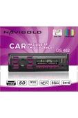 Navigold DS-462 Çift USB Girişli Bluetooth Oto Teyp Araba Teybi Sd Aux Teyp Amfi Çıkışlı Kumandalı RGB IŞIKLI - 1