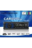 Navigold DS-472 Çift USB Girişli Bluetooth Oto Teyp Araba Teybi Sd Aux Teyp Amfi Çıkışlı Kumandalı RGB IŞIKLI - 1