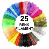 3D Kalem Yazıcı için 25 renk 100 metre (25x 4 metre) PLA Filament - 1