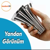 İstanbul Konsol Mobilya Kanepe Koltuk Tv Ünitesi Baza Ayağı Orta Sehpası Ayak Ayakları 12 cm Krom thumbnail 8