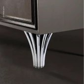 İstanbul Konsol Mobilya Kanepe Koltuk Tv Ünitesi Baza Ayağı Orta Sehpası Ayak Ayakları 12 cm Krom thumbnail 5