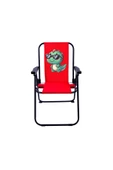 EXENT Baby Dinazor LÜX Çocuk Piknik Sandalyesi-Mini Kamp Sandalyesi-KIRMIZI thumbnail 1