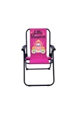 EXENT Little Princess LÜX Çocuk Piknik Sandalyesi-Mini Kamp Sandalyesi-PEMBE - 1