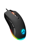 Everest SGM-L1 LUMOS Siyah 6400dpi RGB Ledli Makrolu Gaming Oyuncu Mouse - 1