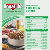 BonaCibo Adult Dog Lamb & Rice Kuzu Etli ve Pirinçli Yetişkin Köpek Maması 4 kg x 2 Paket - 4