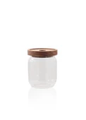 The Mia Ahşap Kapaklı 16 lı 4 Boy Cam Saklama Kabı 1000-700-500-300 ml - 6