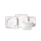 Korkmaz Bone Selection 60 Parça Kare Yemek Takımı A8466 - 1
