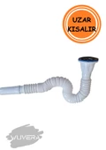 Wuvera Körüklü Lavabo Sifonu - 45-145 CM Ayarlanabilir Uzunluk - 3