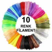 3D Kalem Yazıcı için 10 renk 100 metre (10x10 metre) PLA Filament - 1