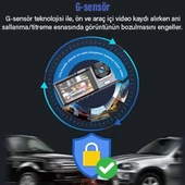 Hakopro Black Box 1080P Ön-Arka 3 Kameralı 2.0”HD Ekran ve G Sensörlü Akıllı Araç Kamerası - 7