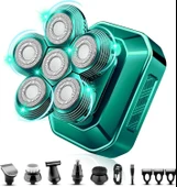 Handsomeface 6D Saç Tıraş Makinesi, 6'sı 1 Arada Bakım Seti - Yeşil - 1