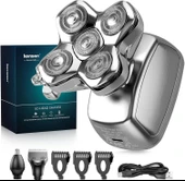 Kensen 5D Manyetik Baş Tıraş Makinesi - LED Ekranlı - Islak ve Kuru - 1