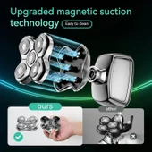 Kensen 5D Manyetik Baş Tıraş Makinesi - LED Ekranlı - Islak ve Kuru - 3