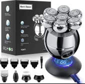 Wjiang 7D Kel Erkekler İçin - 6'sı 1 Arada Elektrikli Baş Tıraş Makinesi thumbnail 1