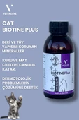VETDELUXE Biotine Çinko Katkılı Likit Kedi Tüy Dökülmesi Engelleyici Deri ve Tüy Sağlığı Damlası 100 Ml - 3