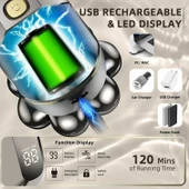 E-Hunter Geliştirilmiş 7D Elektrikli Tıraş Makinesi - Erkekler İçin - 4